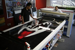 Gene Simmons RV Vehicle Wrap Laminating