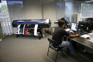 Gene Simmons RV Vehicle Wrap Printing Setup
