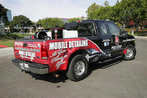 Make It Shine Partial Vehicle Wrap and A Skid Mount.Coming Right Up! -  Automotive Appearance Training and Equipment