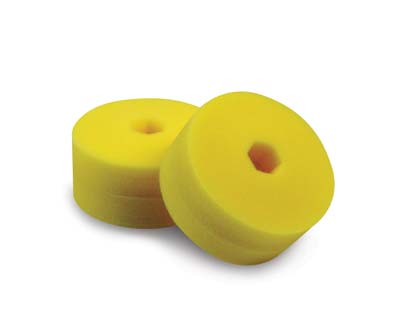 Cyclo Polisher Double Sided Yellow Foam Pads - Heavy Cutting (Set of 2 Pads)