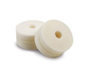 Cyclo Polisher Double-Sided White Foam Pads - Ultra-Fine Finishing (Set of 2 Pads)