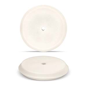 White 8” Double-Sided Foam Buffing Pad - Ultra-Fine Polishing