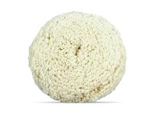 Wool Buffing Pad for Heavy Cutting - White