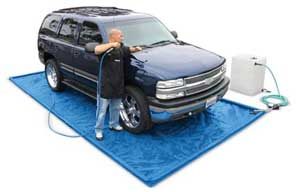 Car Wash Mats and Grey Water Containment