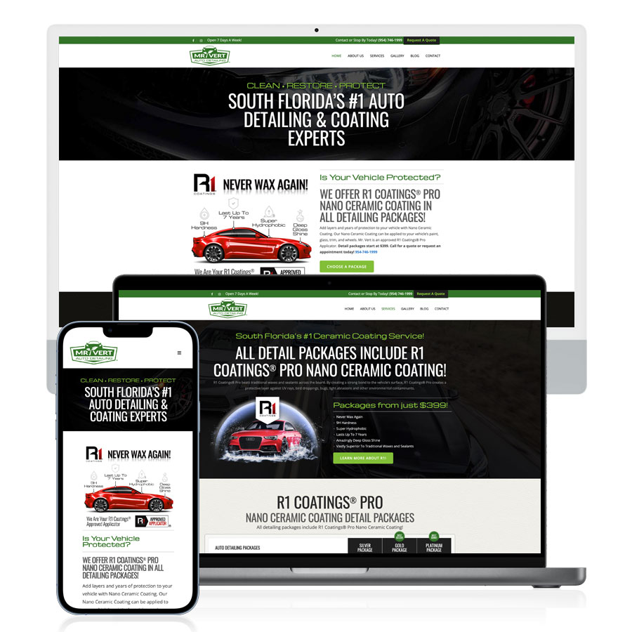 Rightlook Marketing Auto Appearance Custom Website Design