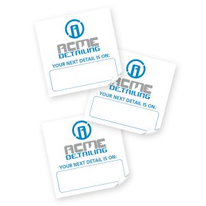 Rightlook Marketing Auto Appearance Static Cling Reminder Stickers