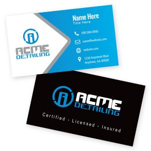 Rightlook Marketing Auto Appearance Custom Business Card Design