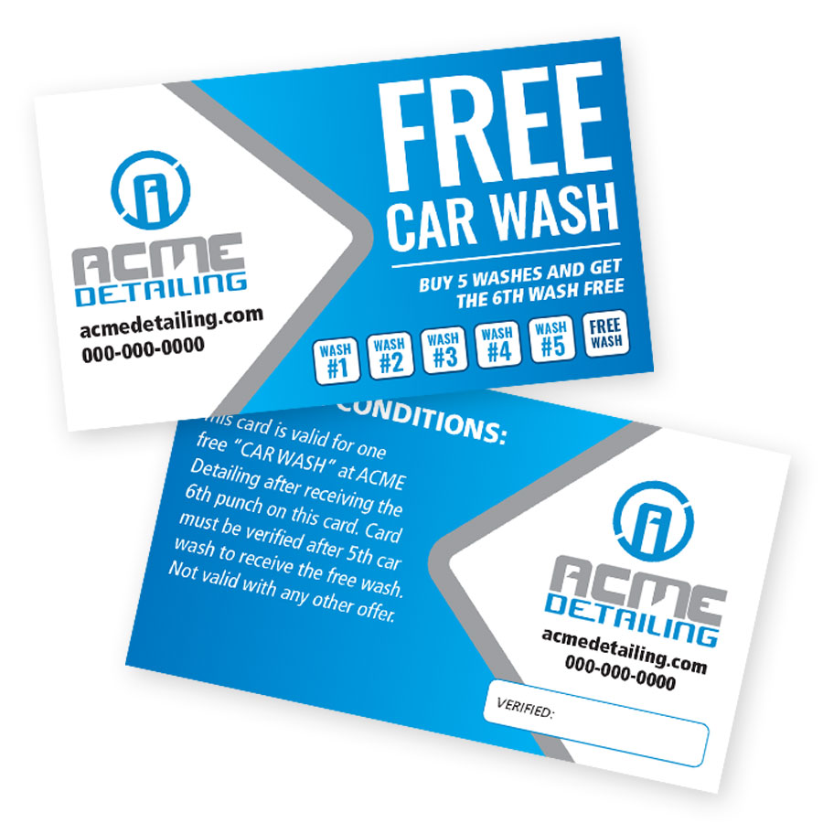 Rightlook Marketing Auto Appearance Custom Coupon Cards