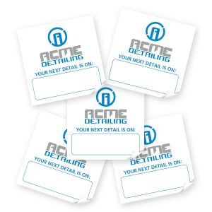 Rightlook Marketing Auto Appearance Static Cling Reminder Stickers