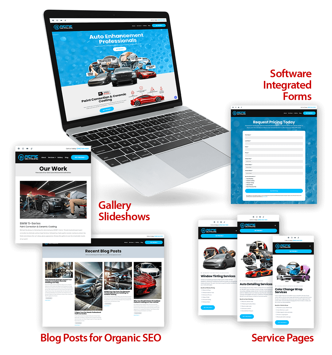 Rightlook Business Accelerator Program Website Features