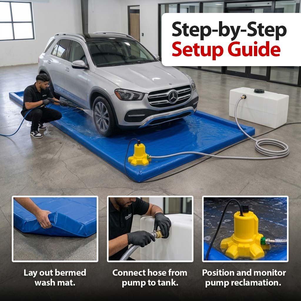 How to Set Up a Wash Mat Water Reclamation System